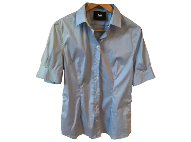 DOLCE & GABBANA Tops T.IT 44 Algodón Azul - vista 7
