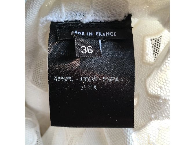 ANTHONY VACCARELLO Tops T.FR 36 Sintético Blanco - vista 5