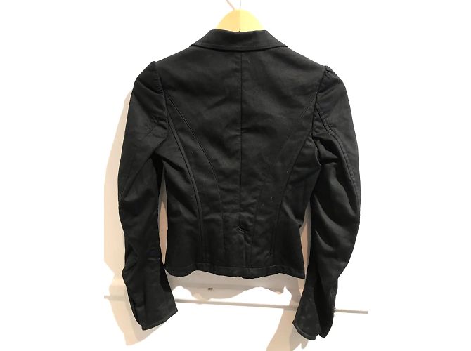 DOLCE & GABBANA Chaquetas T.IT 38 Algodón Negro - vista 3