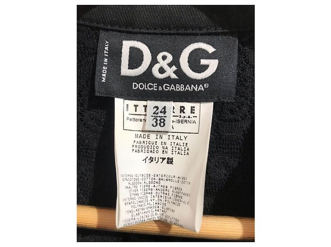DOLCE & GABBANA Chaquetas T.IT 38 Algodón Negro - vista 4