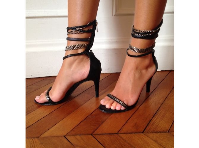 ISABEL MARANT Sandali T.EU 37 Pelle Nero - vista 2
