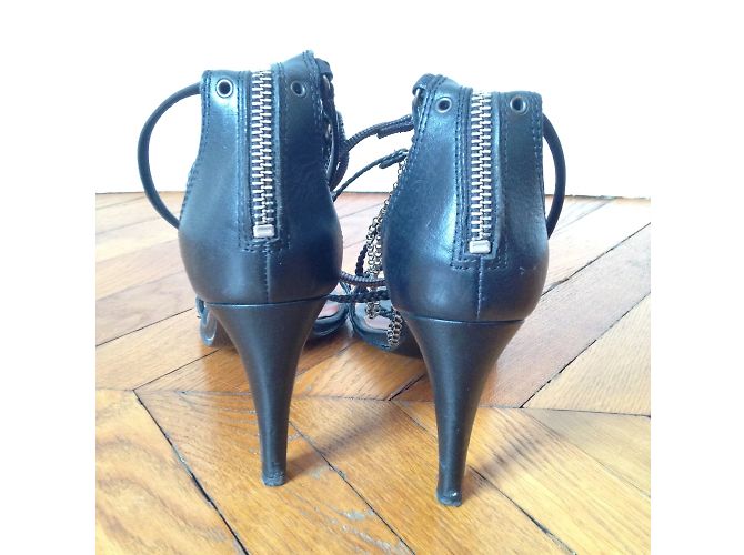 ISABEL MARANT Sandali T.EU 37 Pelle Nero - vista 7