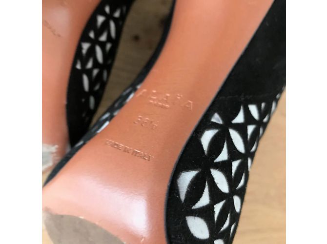 Alaïa Stivaletti ALAIA T.EU 36.5 Camoscio Nero - vista 5