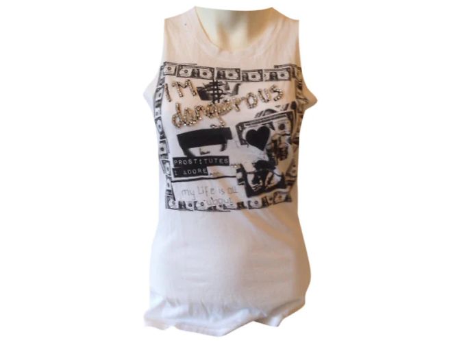 DOLCE & GABBANA Tops T.IT 40 Algodón Blanco - vista 10