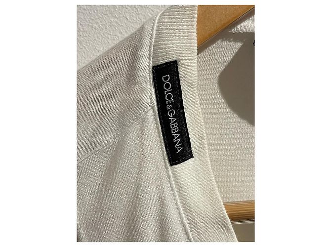 DOLCE & GABBANA Tops T.IT 40 Algodón Blanco - vista 4