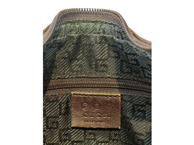 Borsa Gucci beige in tessuto - vista 10