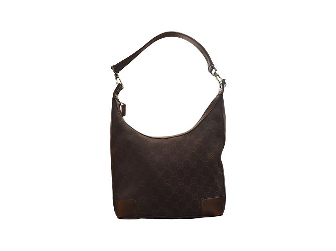 Borsa Gucci beige in tessuto - vista 3