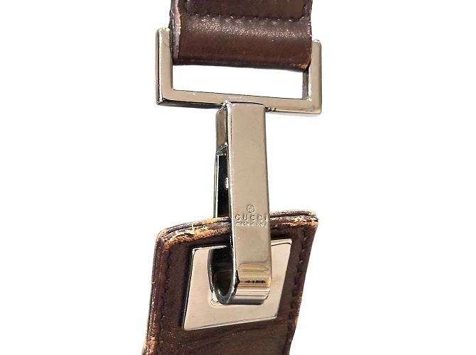Borsa Gucci beige in tessuto - vista 8