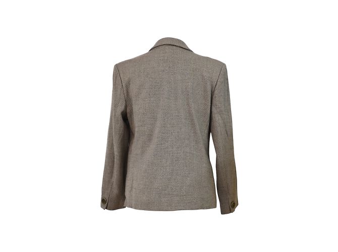 Burberry Grey Wool Jacket L - view 3
