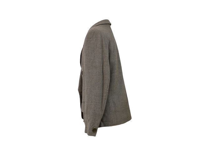Burberry Grey Wool Jacket L - view 4