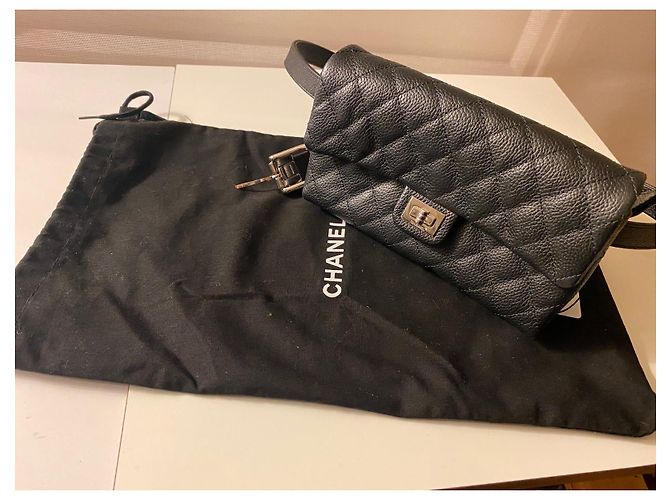 Chanel 2.55 Tasche am Gürtel Schwarz Noé Größe Schwarz - Ansicht 2