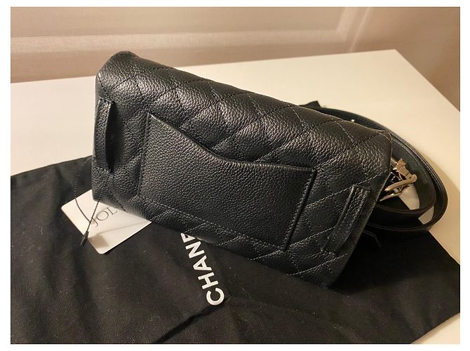 Chanel 2.55 Tasche am Gürtel Schwarz Noé Größe Schwarz - Ansicht 3