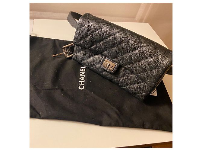 Chanel 2.55 Tasche am Gürtel Schwarz Noé Größe Schwarz - Ansicht 4