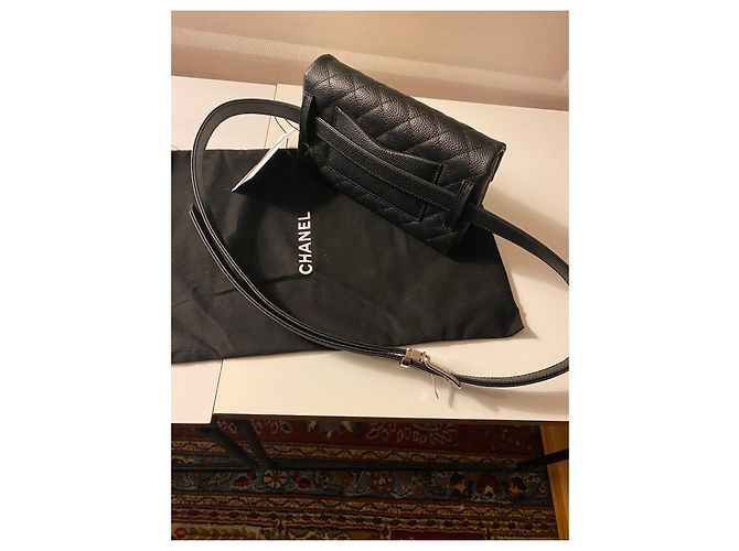 Chanel 2.55 Tasche am Gürtel Schwarz Noé Größe Schwarz - Ansicht 6
