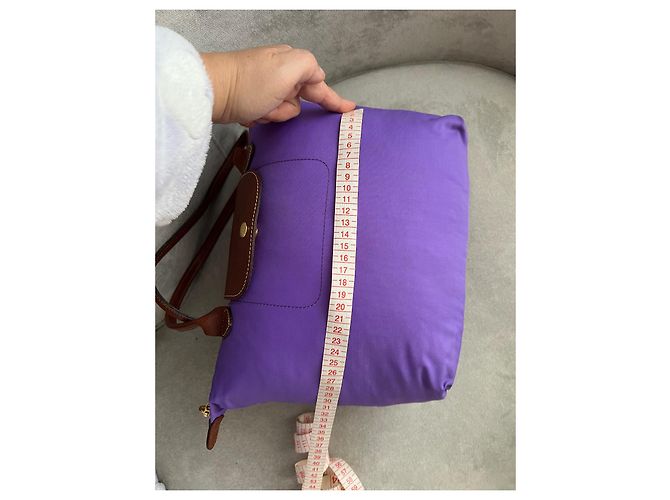 Longchamp Handtasche Dunkelviolett Polyester - Ansicht 11