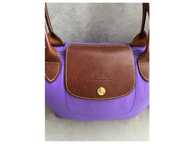 Longchamp Handtasche Dunkelviolett Polyester - Ansicht 3