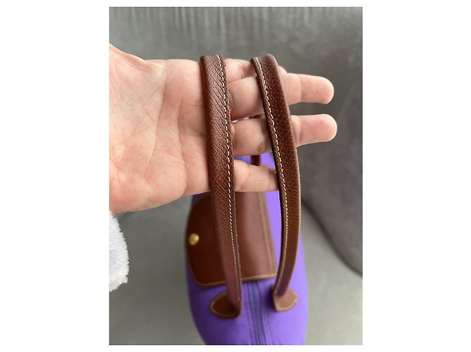 Longchamp Handtasche Dunkelviolett Polyester - Ansicht 7