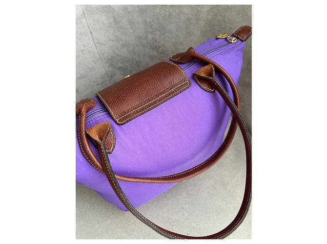Longchamp Handtasche Dunkelviolett Polyester - Ansicht 9