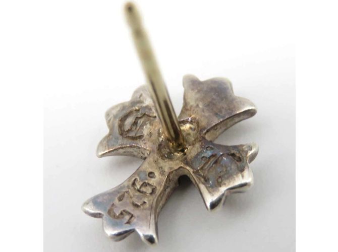 Chrome Hearts Pendiente de perno único cruzado - vista 4