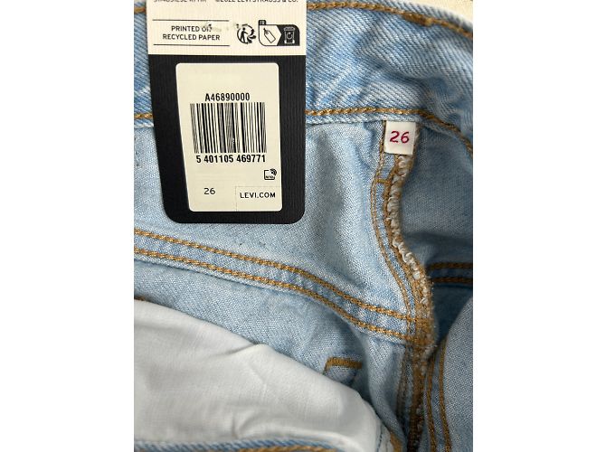 Gonne Levi's T.US 26 Cotone Blu - vista 3