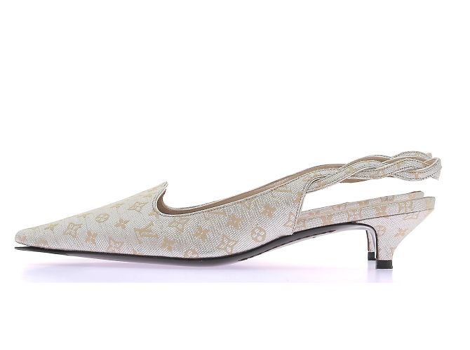 Mule e zoccoli Louis Vuitton T.EU 37 Pelle Argento - vista 2