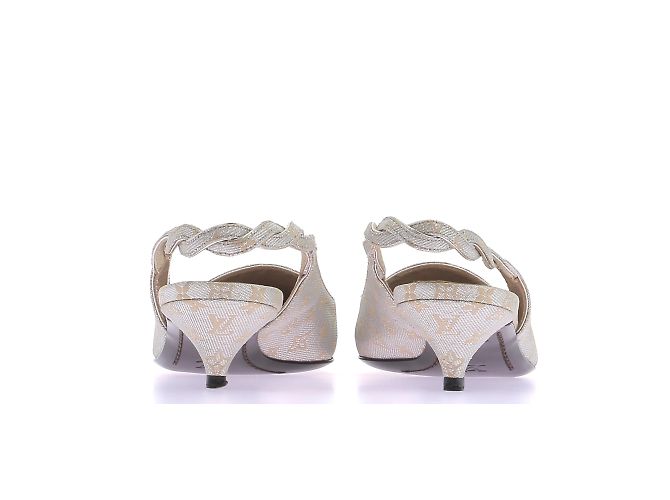 Mule e zoccoli Louis Vuitton T.EU 37 Pelle Argento - vista 4