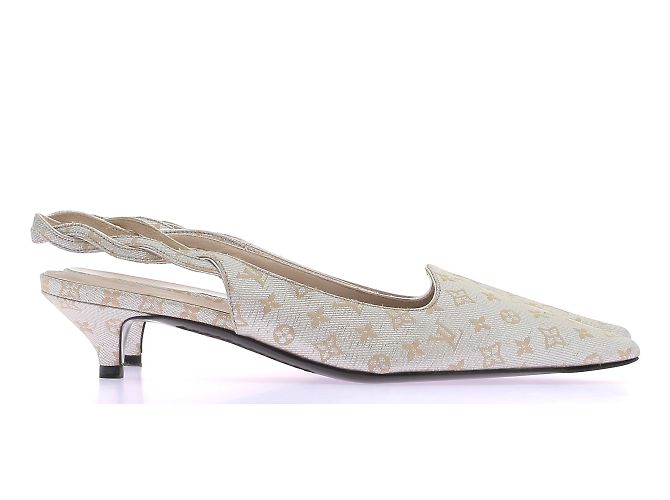 Mule e zoccoli Louis Vuitton T.EU 37 Pelle Argento - vista 5