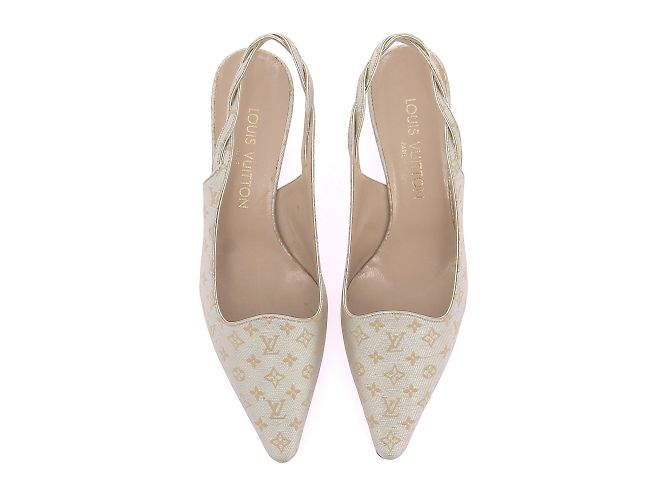 Mule e zoccoli Louis Vuitton T.EU 37 Pelle Argento - vista 6