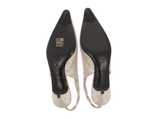 Mule e zoccoli Louis Vuitton T.EU 37 Pelle Argento - vista 7
