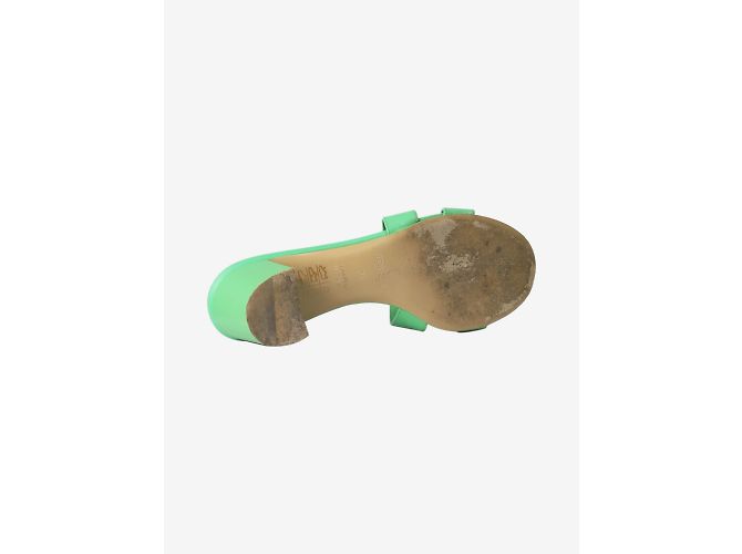 Hermès Grüne Oran-Sandalen mit Absatz – Größe EU 38 - Ansicht 5