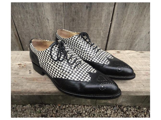Free Lance richelieu Libero professionista p 37 Nero Bianco - vista 3