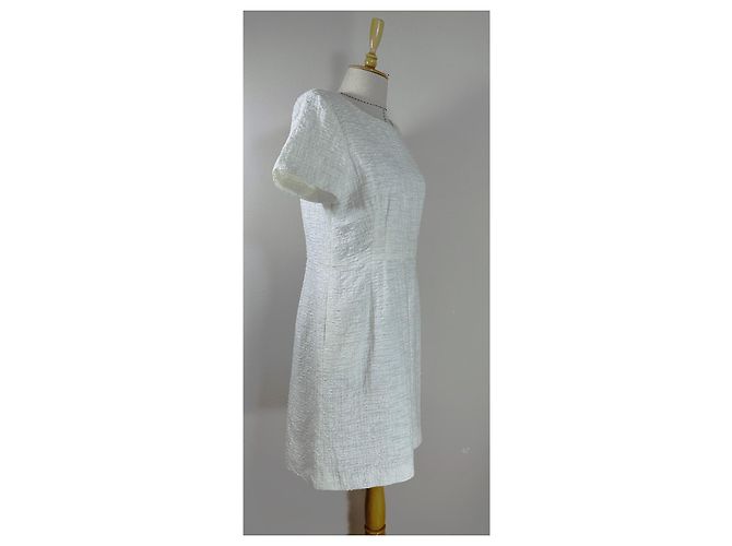 Escada Tweed Kleid Weiß - Ansicht 2
