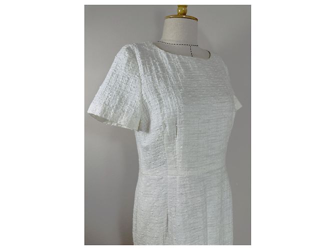 Escada Tweed Kleid Weiß - Ansicht 3