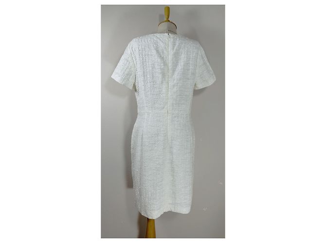 Escada Tweed Kleid Weiß - Ansicht 4