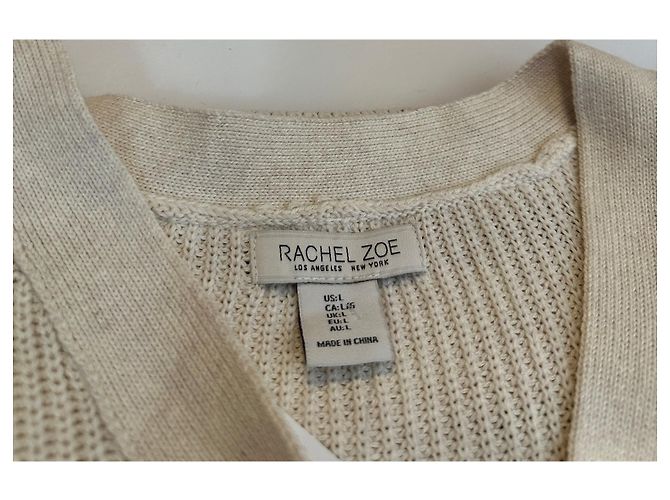 Rachel Zoe Gestreifter Pullover Beige Rot L Mehrfarben - Ansicht 5