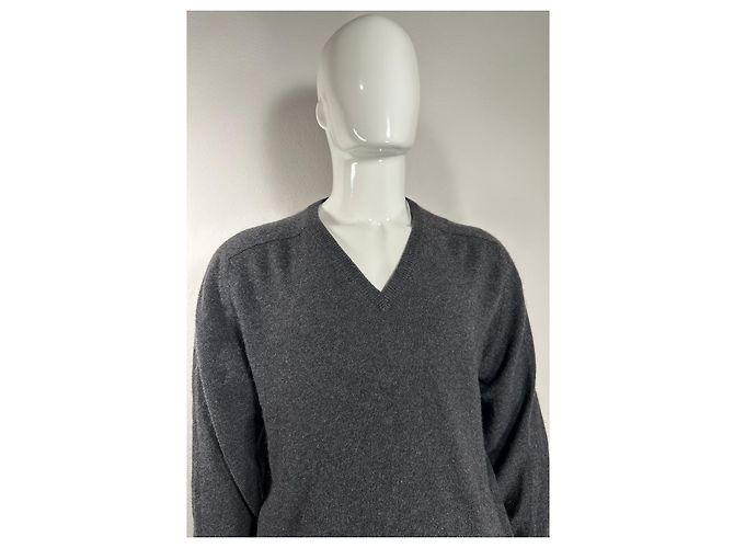 Pringle Of Scotland Kaschmir Pullover mit V-Ausschnitt Grau - Ansicht 2