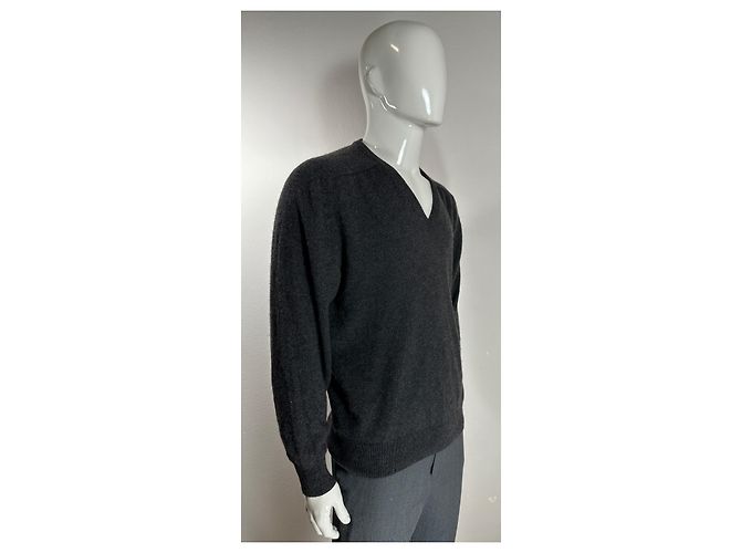 Pringle Of Scotland Kaschmir Pullover mit V-Ausschnitt Grau - Ansicht 3
