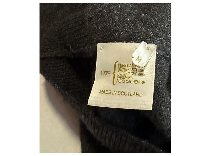 Pringle Of Scotland Kaschmir Pullover mit V-Ausschnitt Grau - Ansicht 5