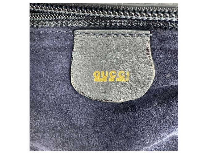 Borsa Speedy Boston in pelle Gucci Blu navy - vista 17