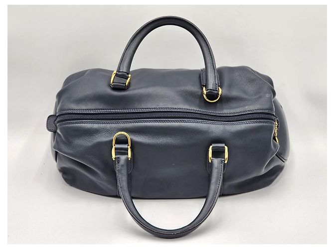Borsa Speedy Boston in pelle Gucci Blu navy - vista 5