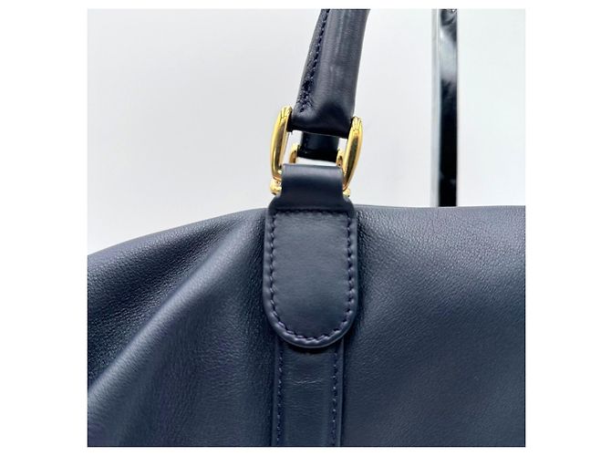 Borsa Speedy Boston in pelle Gucci Blu navy - vista 9