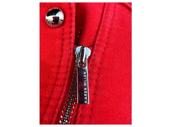 Abrigo de algodón rojo Karen Millen Roja - vista 5