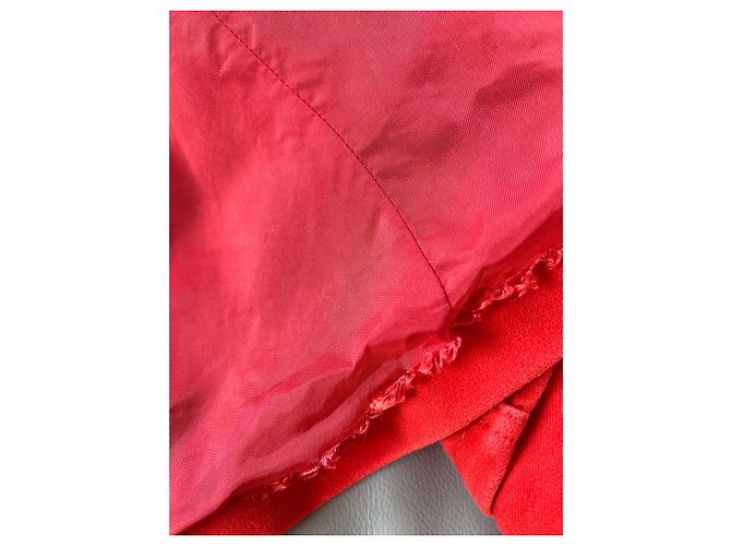 Abrigo de algodón rojo Karen Millen Roja - vista 6
