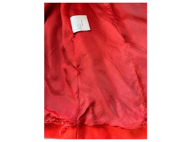 Abrigo de algodón rojo Karen Millen Roja - vista 7