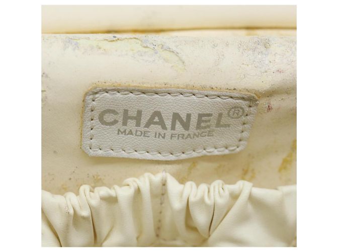 CHANEL Bycy Vanity Pochette per cosmetici Tela Nera CC Auth bs11565 Nero - vista 15