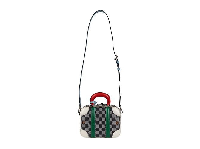 Twist Borsa Louis Vuitton Mini Bagaglio Damier BB Multicolore - vista 7