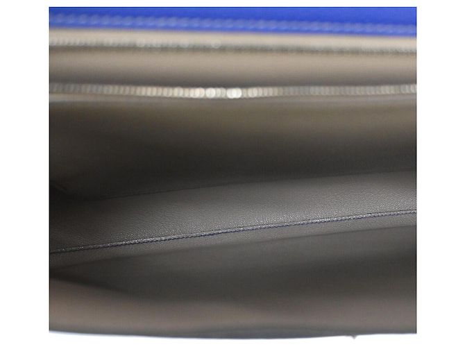 Hermès Kelly Depeche 38 Blu - vista 5