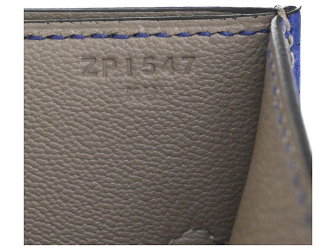 Hermès Kelly Depeche 38 Blu - vista 6