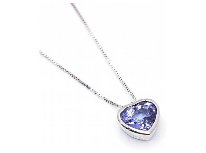 Autre Marque Collana in oro con tanzanite. Argento Blu navy - vista 2