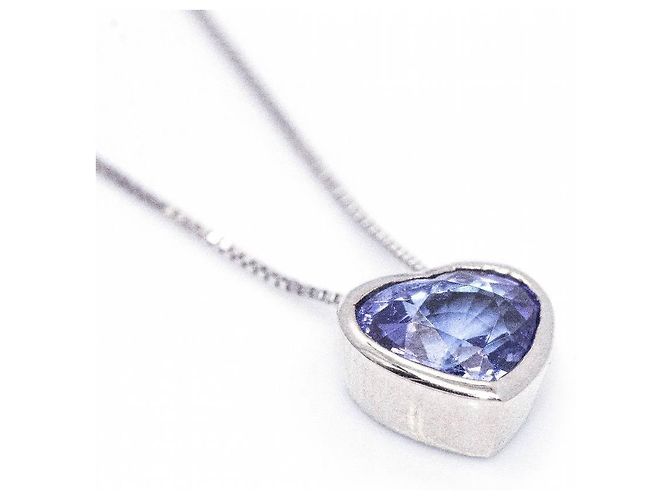 Autre Marque Collana in oro con tanzanite. Argento Blu navy - vista 3